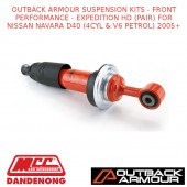 OUTBACK ARMOUR SUSPENSION KITS FRONT-EXPEDITION HD(PAIR) FIT NISSAN NAVARA D40 5